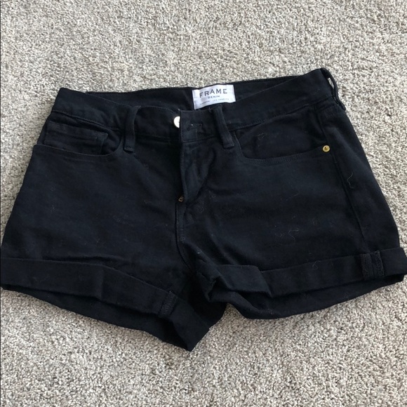 Frame cut off denim shorts - Picture 5 of 8